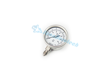 0-10 BAR Pressure gauge 1/4" Bottom connection